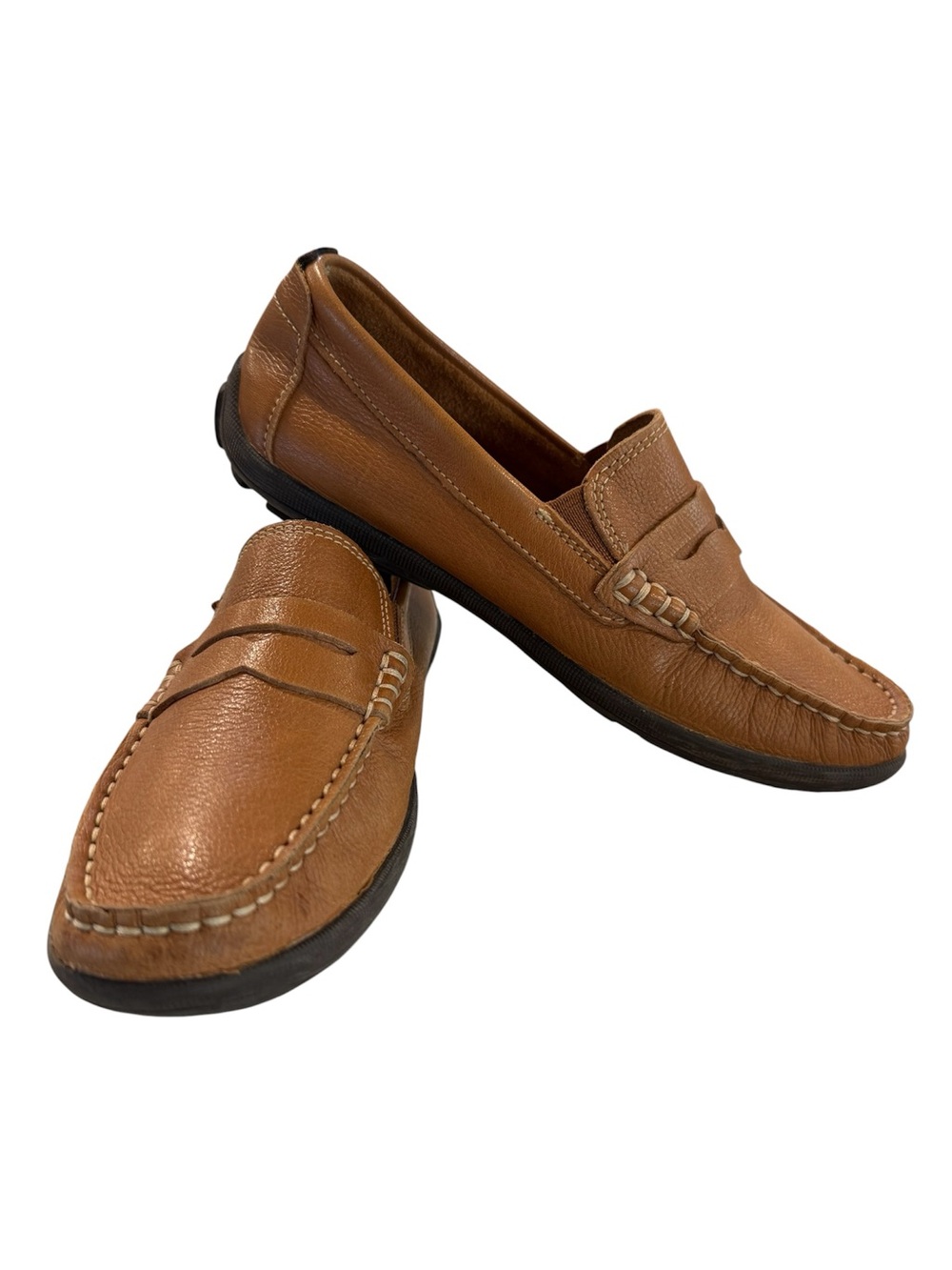 Flag Ltd. Boy’s Turbo Leather Penny Driver Loafer in Youth Size 2M. EUC